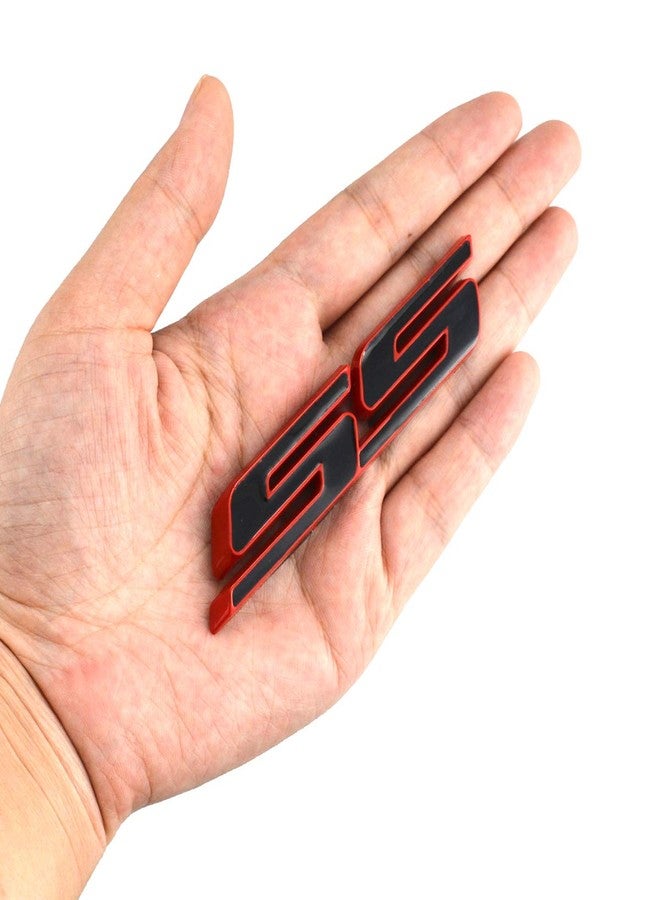 Aimoll 2pcs SS Emblems ABS Sticker 3D Logo Replacement for Impala Cobalt Camaro 2010 2011 2012 2013 2014 2015 2016 2017. (Red/Black) - Image 4